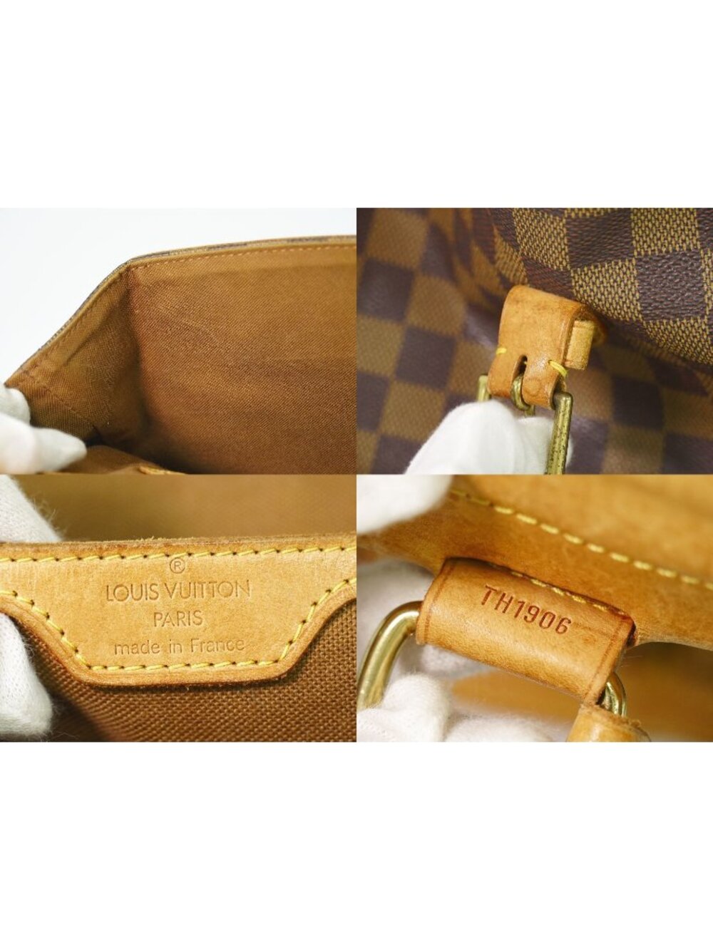 Louis Vuitton LV Harlequin Anniversary Damier Ebene Backpack Brown - Picture 9 of 9